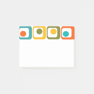 Mid-Century Modern Rectangles Post-it Notes