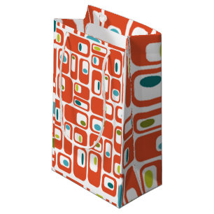 Mid-century Modern Rectangles  Small Gift Bag