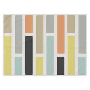 Mid Century Modern Rectangles Tablecloth
