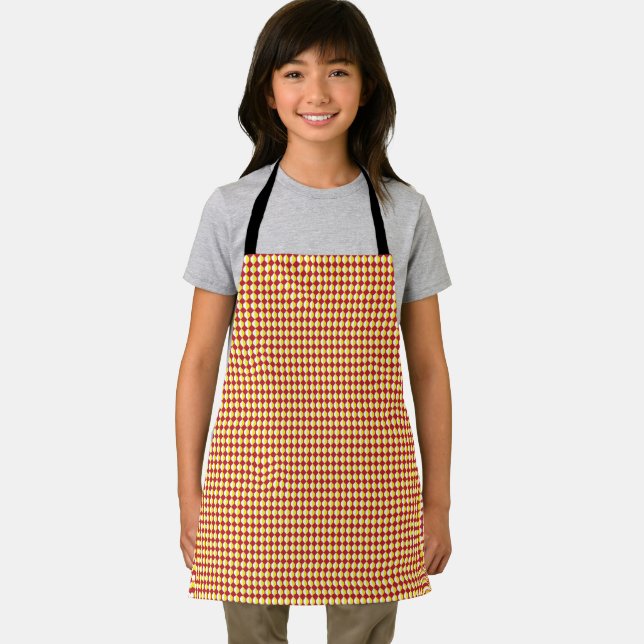 Mid Century Modern Repeat Pattern Apron (Insitu)