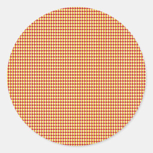 Mid Century Modern Repeat Pattern Classic Round Sticker