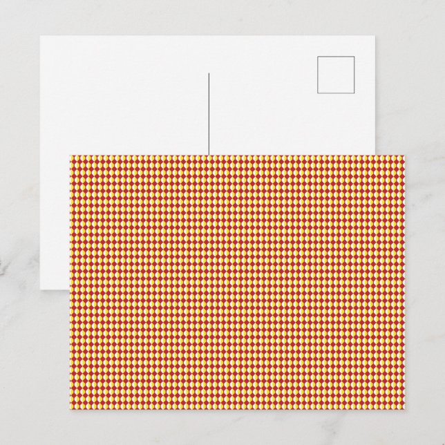 Mid Century Modern Repeat Pattern Holiday Postcard (Front/Back)