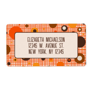 Mid Century Modern Retro Atomic Dot Pattern