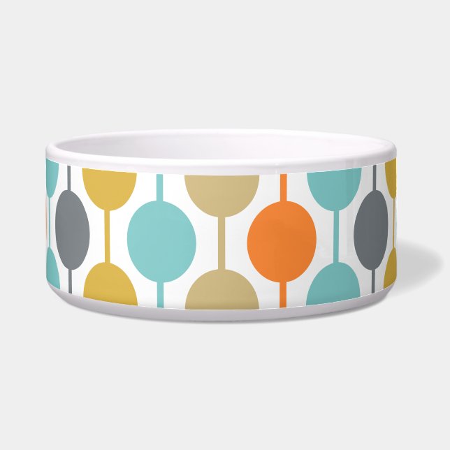 Mid-Century Modern Retro Geometric Circles Pattern (Front)