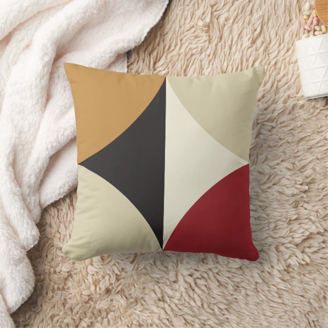 Mid Century Modern Retro Geometric Starburst  Cushion (Blanket)