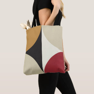 Mid Century Modern Retro Geometric Starburst  Tote Bag