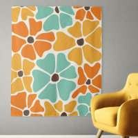 Mid Century Modern Retro Mod Floral