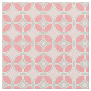 Mid Century Modern Retro Mod Square Pattern Decor Fabric