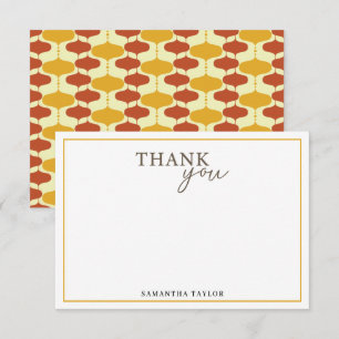 Mid-Century Modern Retro Thank You Card – 1950s