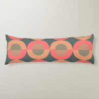 Mid-Century Modern Salmon and Olive   