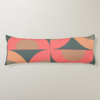 Mid-Century Modern Salmon and Olive   
