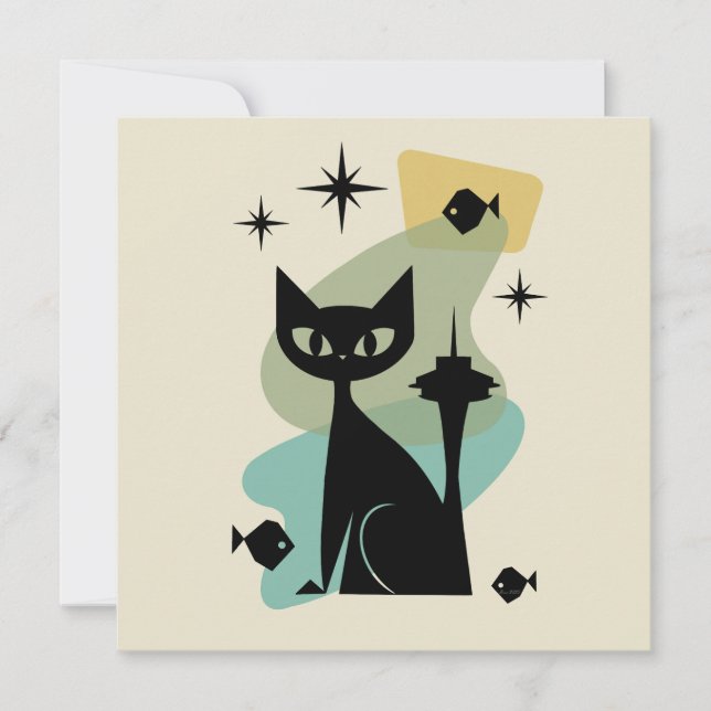 Mid Century Modern Seattle Cat (Front)