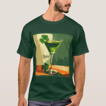 Mid Century Modern Shamrock Martini Sláinte!