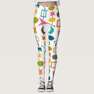 Mid-Century Modern Skewers Leggings