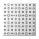 Mid-Century Modern Small Silver Star Pattern Tile<br><div class="desc">Mid-century modern inspired design featuring vintage pattern of small retro silver starbursts on a white background. Simple, clean modern seamless design. Create your own custom pattern by uploading a new image, or use the "message" button to contact the designer for help. To create your own patterned design: 1. Select personalise...</div>