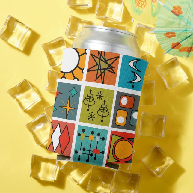 Mid-Century Modern Smorgasbord Can Cooler (In Situ Summer)