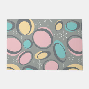 Mid-Century Modern Space-Age Atomic Orbits Doormat
