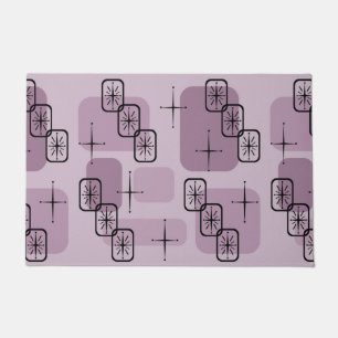 Mid Century Modern Sputnik Mauve Doormat