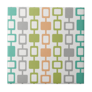 Mid Century Modern Square Columns Tile