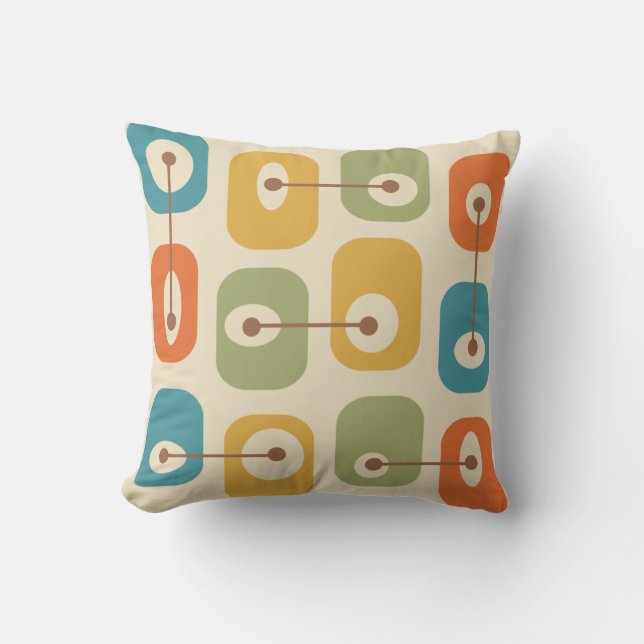 Mid Century Modern Squishy Cubes Cushion (Front)