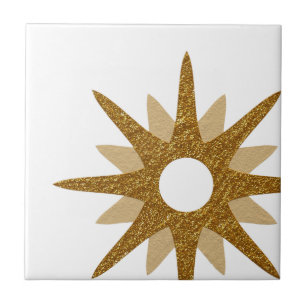 Mid-Century Modern Starburst Bold Off-Set Tile