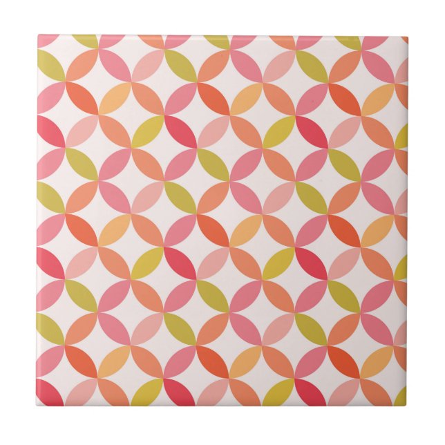 Mid century modern starburst circle   tile (Front)