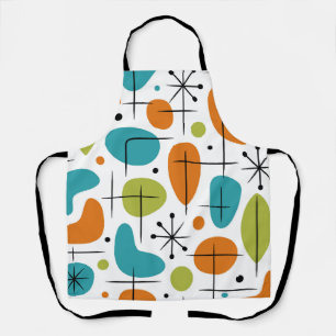 Mid Century Modern Starburst Pattern Apron