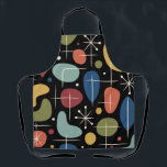 Mid Century Modern Starburst Pattern Apron<br><div class="desc">Colorful Mid Century Modern Atomic Age Starburst Pattern.</div>