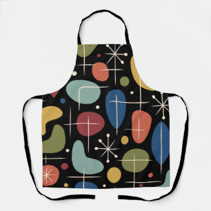 Mid Century Modern Starburst Pattern Apron