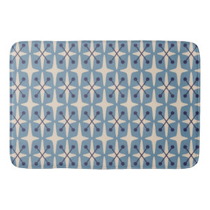 Mid Century Modern Starburst Pattern Bath Mat
