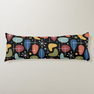 Mid Century Modern Starburst Pattern Body Cushion