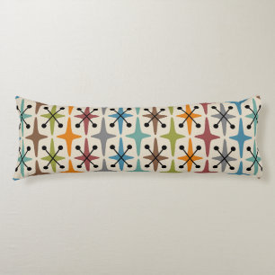 Mid Century Modern Starburst Pattern Body Cushion