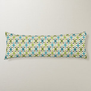 Mid Century Modern Starburst Pattern Body Cushion