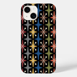 Mid Century Modern Starburst Pattern Case-Mate iPhone 14 Case