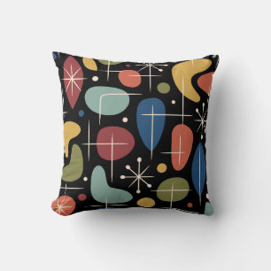Mid Century Modern Starburst Pattern Cushion