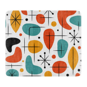 Mid Century Modern Starburst Pattern Cutting Board