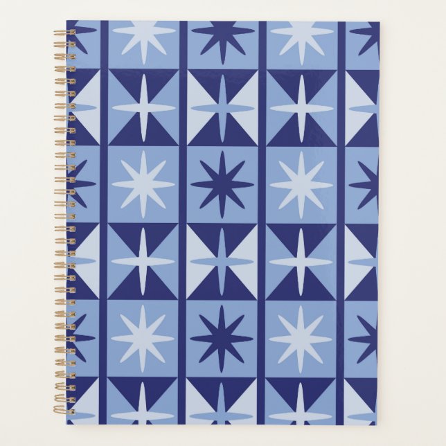 Mid Century Modern Starburst Pattern Planner (Front)