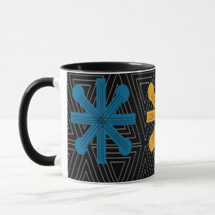 Mid-Century Modern Starburst Quilt Mug