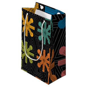 Mid-Century Modern Starburst Quilt Small Gift Bag