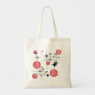 Mid Century Modern Starbursts and Globes Tote Bag