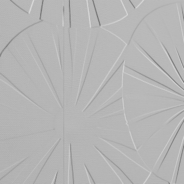 Mid Century Modern Starbursts Grey "Texture" Wallpaper (Seam)