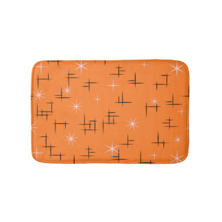 Mid Century Modern Stars Bath Mat