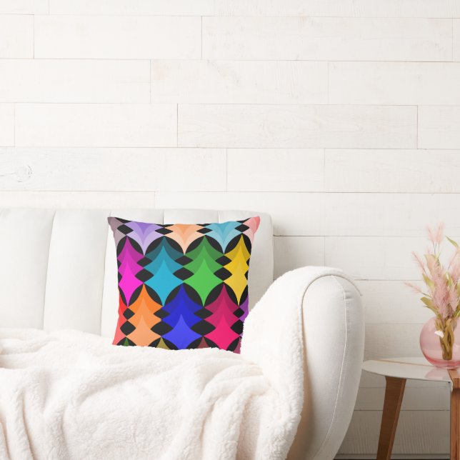 Mid-Century Modern Stars  Cushion (Couch)