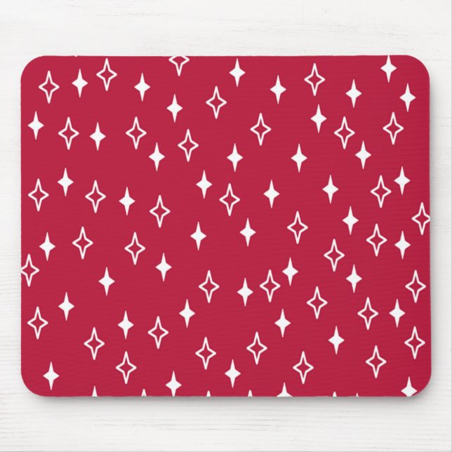 Mid-Century Modern Stars Mouse Pad (Front)
