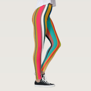 Mid-Century Modern Stripes Leggings