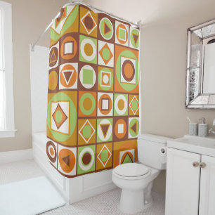 Mid-Century Modern Style 11 Shower Curtain