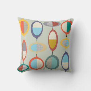 Mid-Century Modern Style 61 Throw Pillow