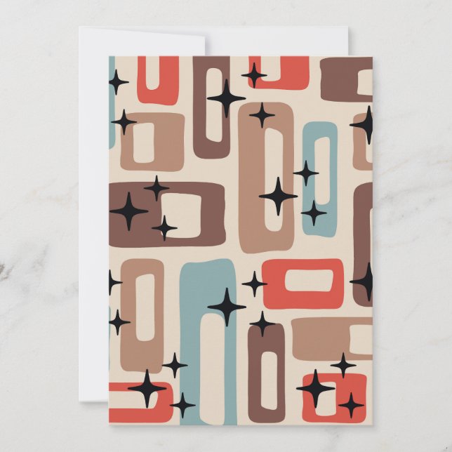 Mid Century Modern Style Invitation (Front)