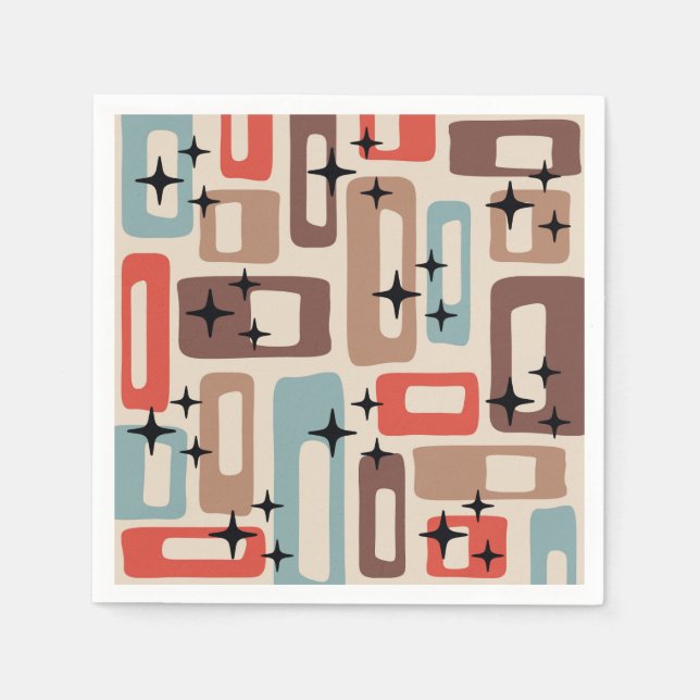 Mid Century Modern Style Napkin (Front)