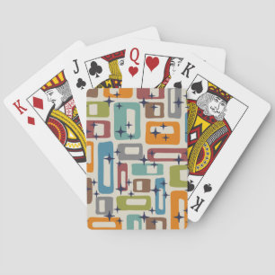 Mid Century Modern Style Playing Cards